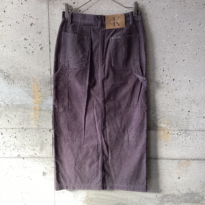 CK Calvin Klein jeans gray corduroy long skirt | Vintage.City Vintage Shops, Vintage Fashion Trends