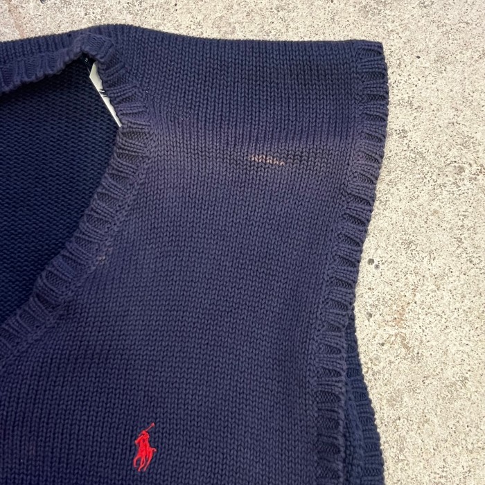 90s Ralph Lauren　cotton Knit vest /ラルフローレン　コットン　ニット　ベスト | Vintage.City 古着屋、古着コーデ情報を発信