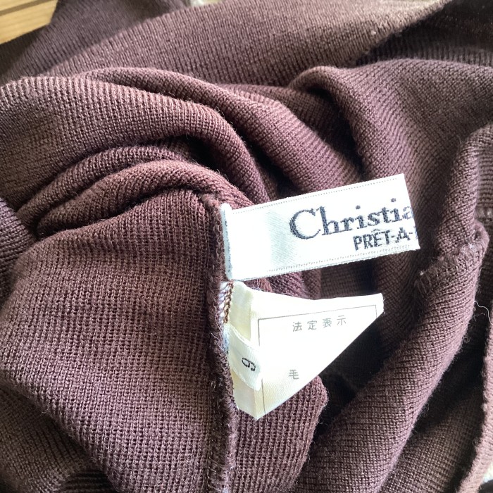 Christian Dior dark brown high neck knit | Vintage.City 古着屋、古着コーデ情報を発信