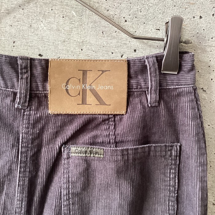 CK Calvin Klein jeans gray corduroy long skirt | Vintage.City 古着屋、古着コーデ情報を発信
