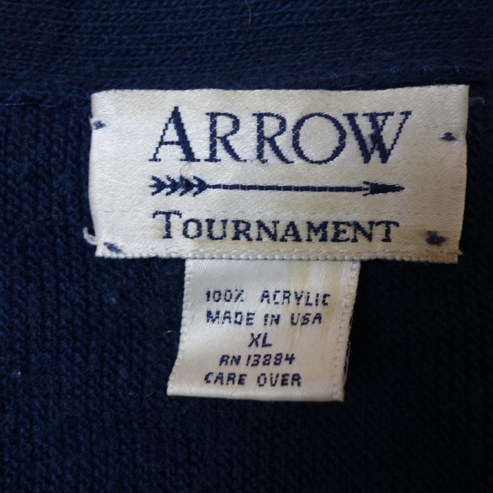 90's 【USA製】 ARROW(アロー) Acrylic Knit Cardigan アクリル ニット カーディガン | Vintage.City 古着屋、古着コーデ情報を発信