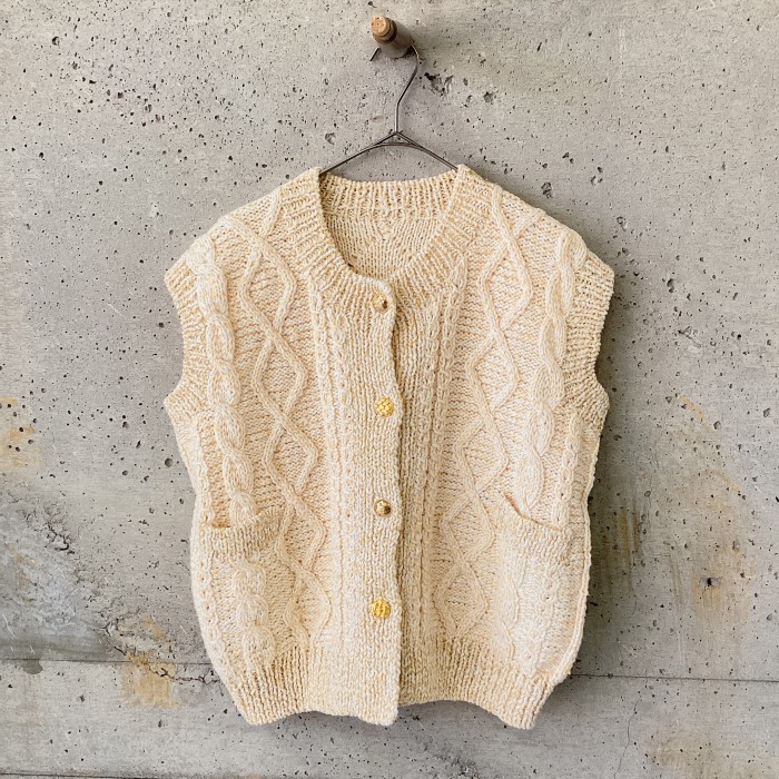 hand knit vest | Vintage.City 빈티지숍, 빈티지 코디 정보