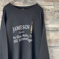 Jameson Whiskey design black sweat | Vintage.City 古着屋、古着コーデ情報を発信
