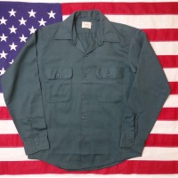 80's Vintage Green Work shirt ヴィンテージ ビンテージ グリーン ワークシャツ | Vintage.City 빈티지숍, 빈티지 코디 정보