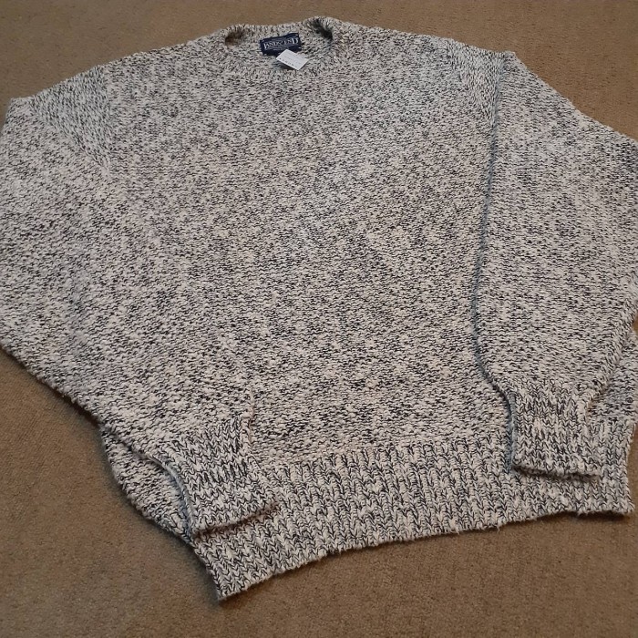 LANDS’END cotton design knit (made in USA) | Vintage.City 古着屋、古着コーデ情報を発信