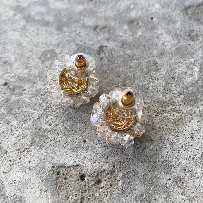 Used retro crystal beads wire work pierces レトロ ユーズド アクセサリー クリスタル ビーズ ワイヤーワーク ピアス | Vintage.City Vintage Shops, Vintage Fashion Trends