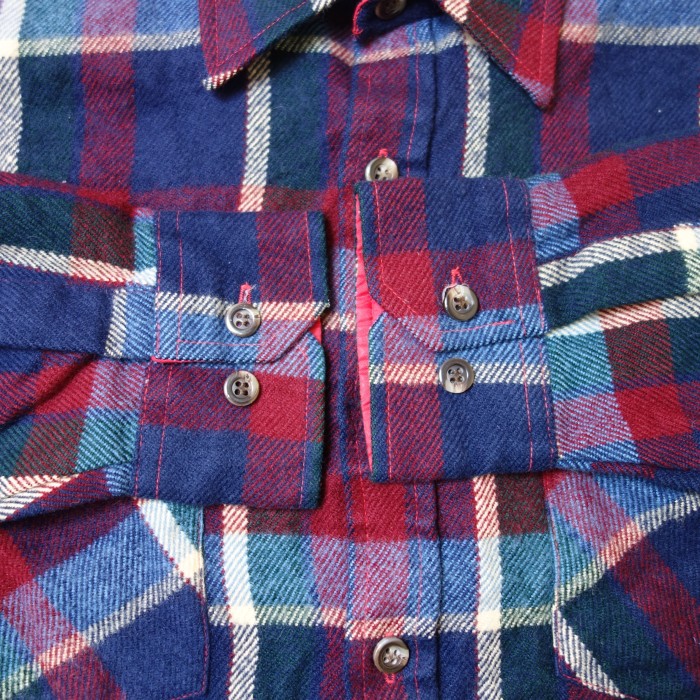 80's Sears(シアーズ) Checked pattern Acrylic Flannel shirt チェック柄 アクリル フランネル シャツ | Vintage.City Vintage Shops, Vintage Fashion Trends