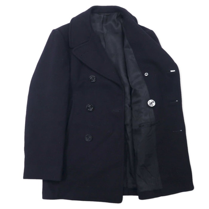 US NAVY 70年代 ピーコート 36R ネイビー ウール 内部ステンシル COAT