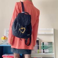 MOSCHINO | gold heart charm backpack | Vintage.City 빈티지숍, 빈티지 코디 정보