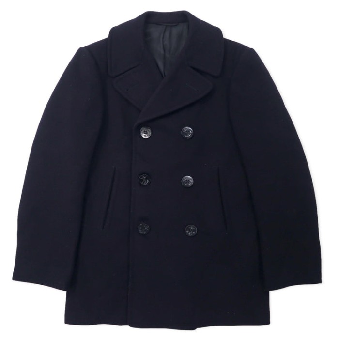 US NAVY 70年代 ピーコート 36R ネイビー ウール 内部ステンシル COAT