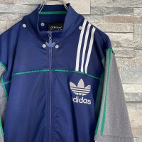 Adidas Trefoil logo sweat switch track jacket | Vintage.City 古着屋、古着コーデ情報を発信