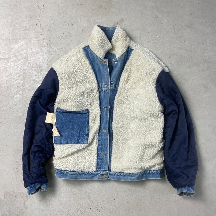 90年代 ポルトガル製 ユーロ Lee リー デニムボアジャケット メンズL相当 | Vintage.City 古着屋、古着コーデ情報を発信