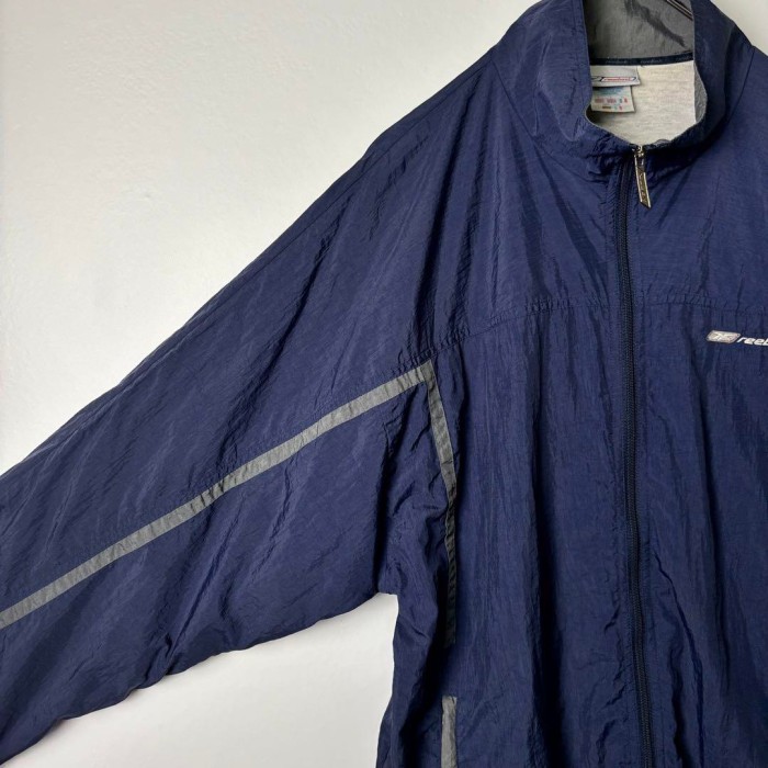 90s Reebok 袖ライン ナイロンジャケット ネイビー XL S1602 | Vintage.City 古着屋、古着コーデ情報を発信