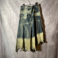 grange damage denim skirt | Vintage.City 빈티지숍, 빈티지 코디 정보