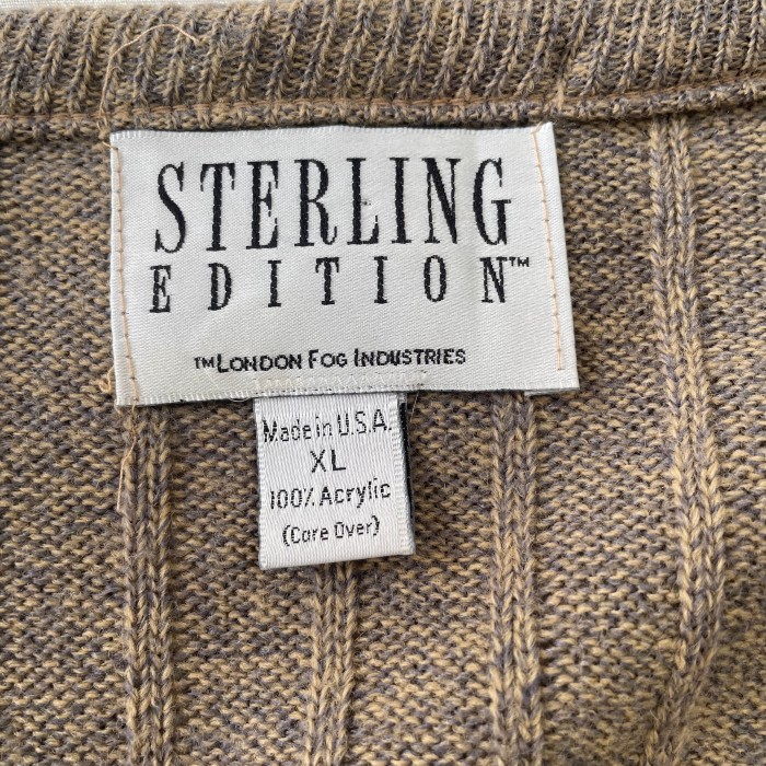 USA製 LONDON FOG STERLING EDITION/ロンドンフォグ ニットベスト デザインニット ベスト ジレ 古着 fc-1526 | Vintage.City 古着屋、古着コーデ情報を発信