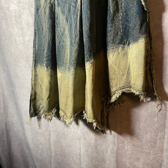 grange damage denim skirt | Vintage.City 古着屋、古着コーデ情報を発信