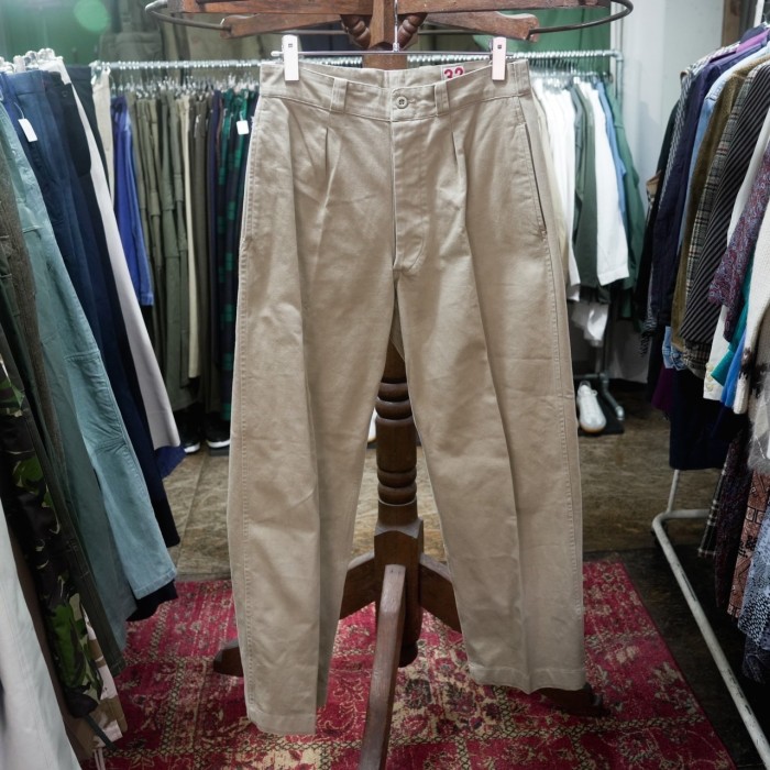 50〜60’s French Military M-52 Chino Pants Size 32【DEADSTOCK】 | Vintage.City 古着屋、古着コーデ情報を発信