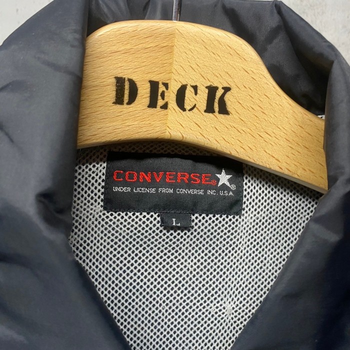 90s vintage converse ナイロンジャケット　スナップ　ブラック JS036 | Vintage.City 古着屋、古着コーデ情報を発信