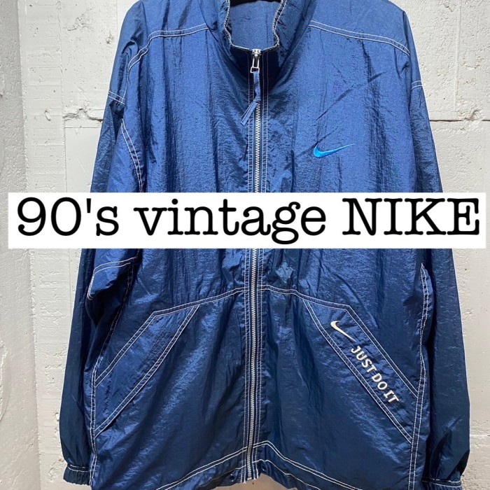 90s vintage NIKE 銀タグ 刺繍　ナイロンジャケット JS016 | Vintage.City 빈티지숍, 빈티지 코디 정보