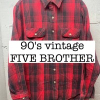 90s vintage FIVE BROTHER オンブレ　チェック　ネルシャツ SS007 | Vintage.City 古着屋、古着コーデ情報を発信