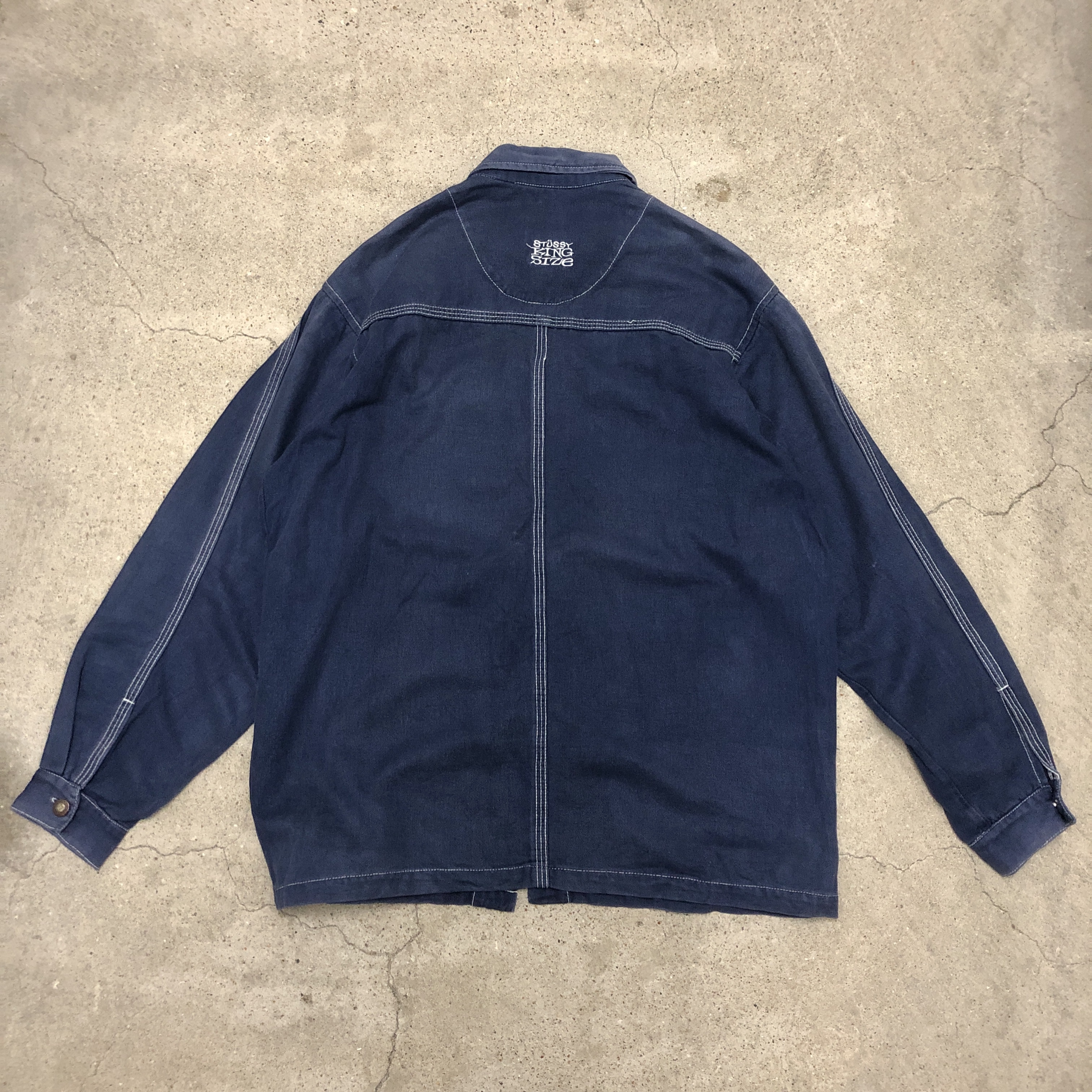 90's OLD STUSSY   HERRINGBONE COVERALLフラグメント