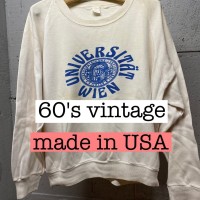 60s vintage 染み込みプリント　ラグランスリーブ　スウェット　ホワイト SWS008 | Vintage.City 古着屋、古着コーデ情報を発信