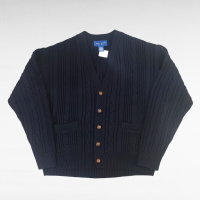 Towncraft acrylic cable design knit cardigan | Vintage.City 古着屋、古着コーデ情報を発信