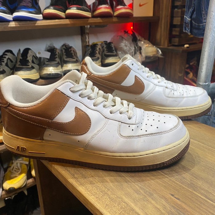00s ヴィンテージ　NIKE Air Force 1 low ホワイトブラウン FS082 | Vintage.City 古着屋、古着コーデ情報を発信