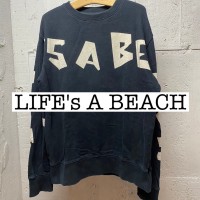 LIFE's A BEACH ライフザビーチ　復活　スウェット　ブラック SWS031 | Vintage.City 古着屋、古着コーデ情報を発信