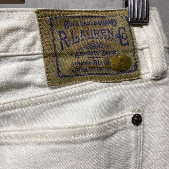 ラルフローレン　ホワイト　コットン　加工　デニム　ジーンズ　Madison PS021 | Vintage.City 古着屋、古着コーデ情報を発信