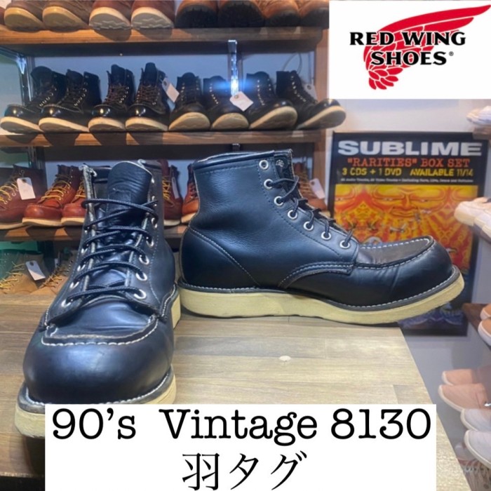90s Vintage REDWING 8179 羽タグ　アイリッシュセッター　7.12D  黒　モックトゥ　BM023 | Vintage.City 빈티지숍, 빈티지 코디 정보