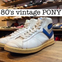 80s vintage PONY ポニー　台湾製　ハイカット　スニーカー FS008 | Vintage.City 古着屋、古着コーデ情報を発信