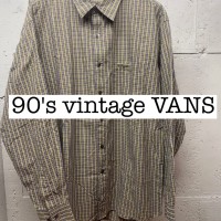 90s vintage VANS チェック　長袖シャツ　オールドスケート SS029 | Vintage.City 古着屋、古着コーデ情報を発信