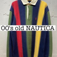 00s vintage NAUTICA ヘビーオンス　ラガーシャツ　マルチカラー  SS095 | Vintage.City 古着屋、古着コーデ情報を発信