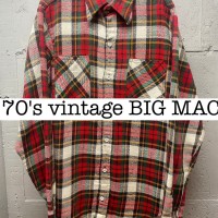 70s vintage big mac ヘビーネルシャツ　チェック　M tall SS006 | Vintage.City 古着屋、古着コーデ情報を発信