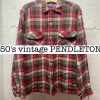 50s vintage ペンドルトン　ウールシャツ　ウールマークなし　チェック SS017 | Vintage.City 古着屋、古着コーデ情報を発信