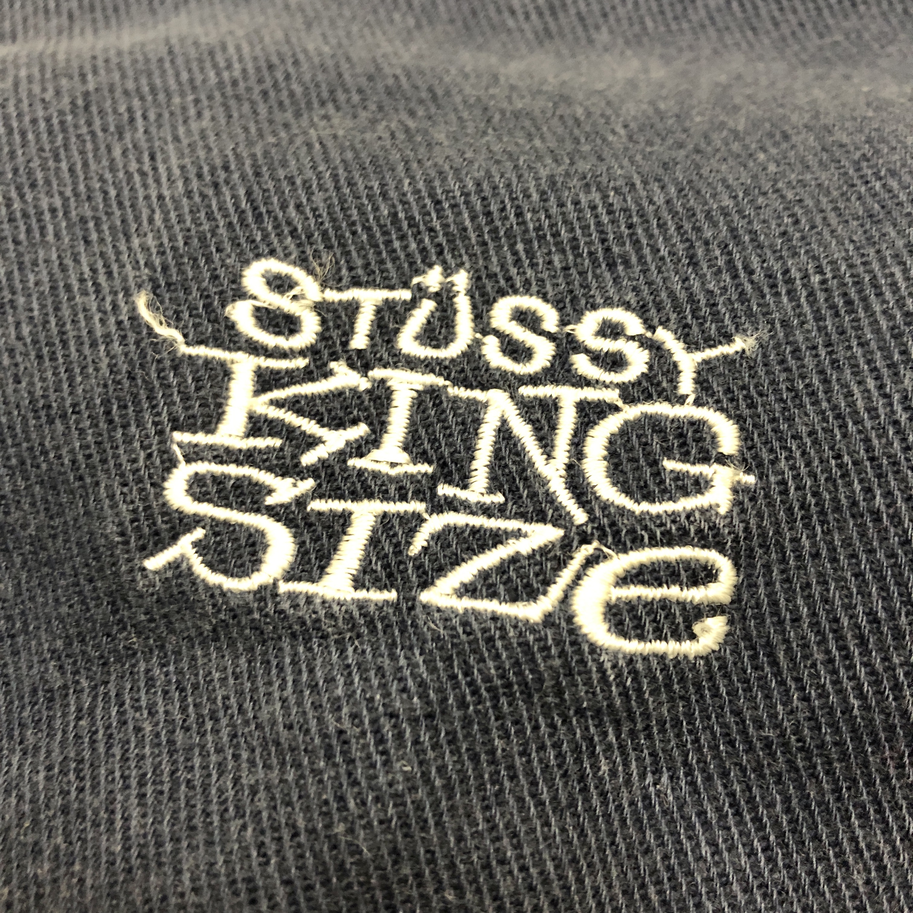 90s OLD STUSSY/KING SIZE/Coverall/白タグ/M/カバーオール/シャツ ...