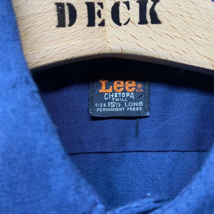 70s vintage LEE 黒タグ　ワークシャツ　ネイビー　USA製   SS069 | Vintage.City 古着屋、古着コーデ情報を発信