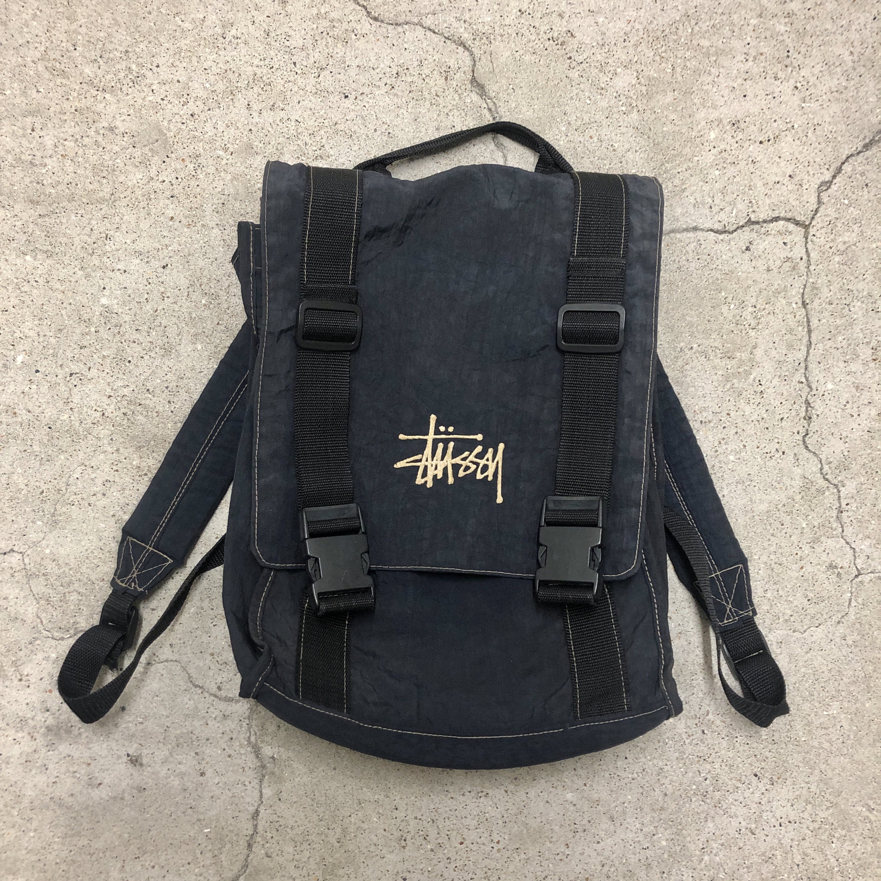 90s OLD STUSSY/Backpack/白タグ/OUTER GEAR/バックパック/リュック
