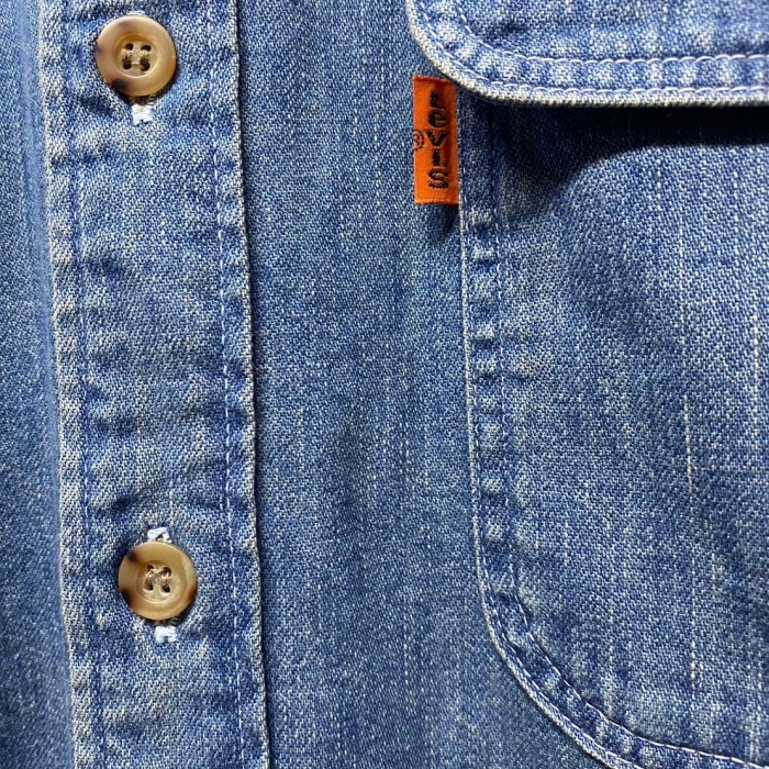 90s vintage LEVIS オレンジタブ　復刻　デニムシャツ　日本製   SS082 | Vintage.City 古着屋、古着コーデ情報を発信