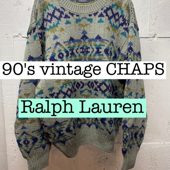 90s vintage CHAPS ラルフローレン　ネイティブ柄　セーター KS007 | Vintage.City Vintage Shops, Vintage Fashion Trends