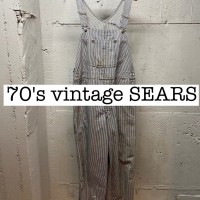 70s vintage SEARSシアーズ　ヒッコリーストライプ　オーバーオール PS005 | Vintage.City 古着屋、古着コーデ情報を発信