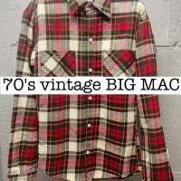 70s vintage BIG MAC チェック　ネルシャツ　US M オンブレ SS005 | Vintage.City 古着屋、古着コーデ情報を発信