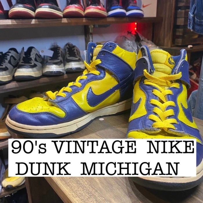 【5月29日まで購入可能】90s vintage NIKE DUNK 初期復刻　ミシガン　ハイカット FS070 | Vintage.City Vintage Shops, Vintage Fashion Trends
