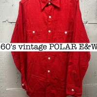 60s vintage POLAR E&W ライトネルワークシャツ　レッド SS002 | Vintage.City 古着屋、古着コーデ情報を発信