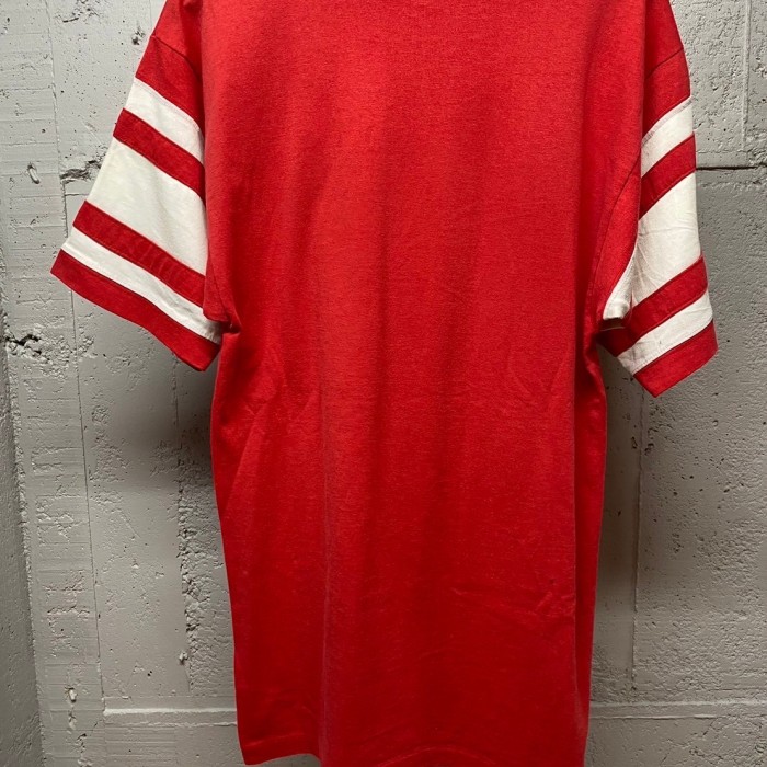 80s vintage  champion トリコタグ アメフト　Tシャツ　 シングルステッチ レッド ホワイト TS103 | Vintage.City 빈티지숍, 빈티지 코디 정보