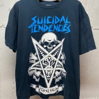 Suicidal Tendencies プリント バンドTシャツ　ブラック　ホワイト バックプリント TS051 | Vintage.City 古着屋、古着コーデ情報を発信