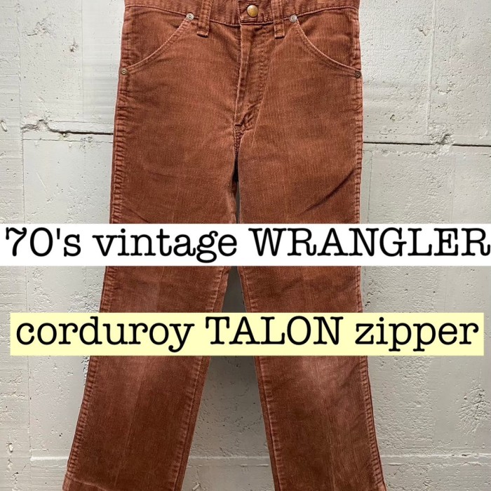 70s vintage WRANGLER コーデュロイパンツ　TALONジッパー PS059 | Vintage.City Vintage Shops, Vintage Fashion Trends