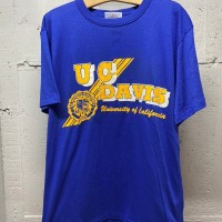 【5月29日まで購入可能】80s vintage DODGER UC DAVIS カレッジプリントTシャツ　 ブルー　シングルステッチ TS073 | Vintage.City 빈티지숍, 빈티지 코디 정보