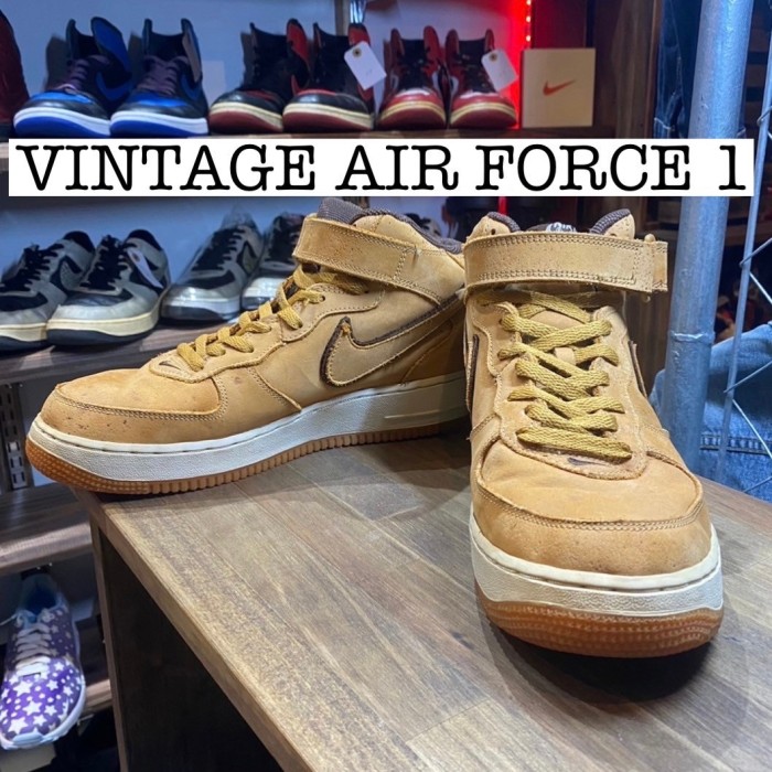 00s vintage NIKE Air Force 1 mid wheat FS093 | Vintage.City Vintage Shops, Vintage Fashion Trends